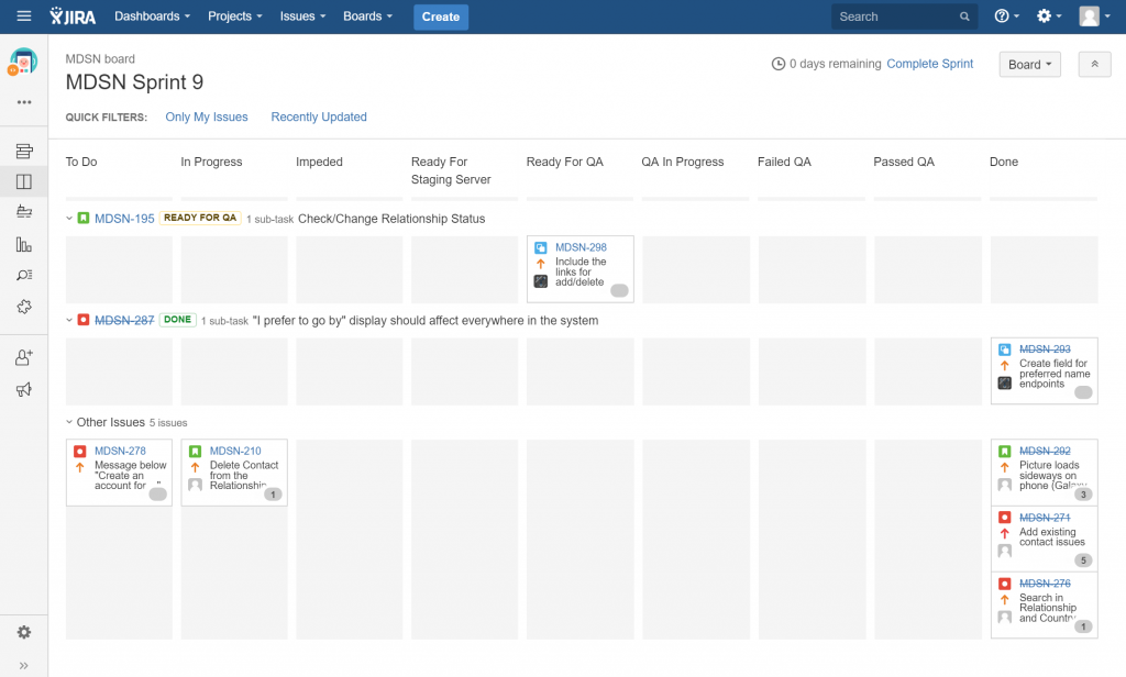 scrum_JIRA_board